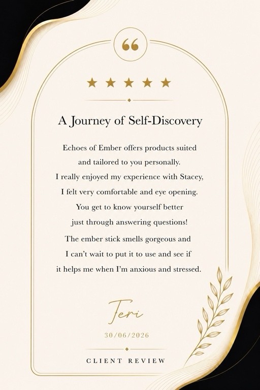 Five-star client review from Terri: A Journey of Self-Discovery