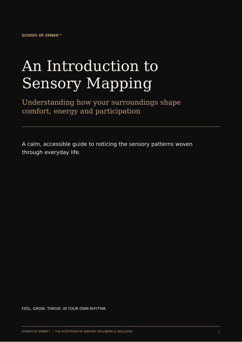 An Introduction to Sensory Mapping — PDF cover