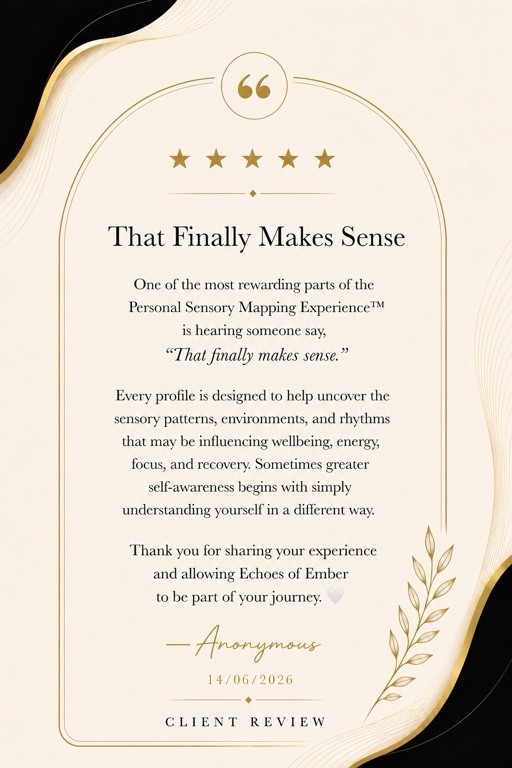 Five-star client review from Anonymous: That Finally Makes Sense
