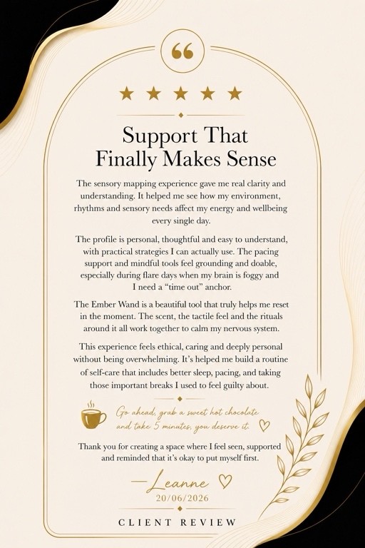 Five-star client review from Leanne: Support That Finally Makes Sense